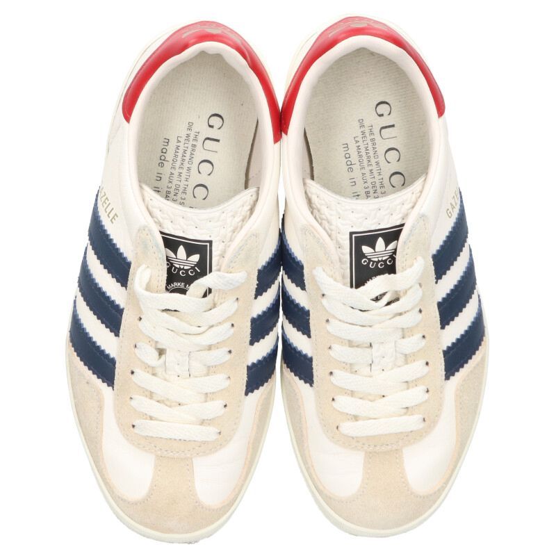 Gucci Wmns Gazelle Sideline Low Cut Leather Sneakers