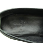 Gucci GG Pattern Horsebit Loafers Moccasins 35 Khaki SS OS