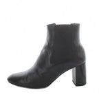 Saint Laurent Paris Side Gore Boots Short Almond Toe Heel Leather 37