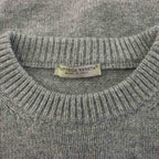 Bottega Veneta Knit Sweater Long Sleeve Cashmere 44 Gray