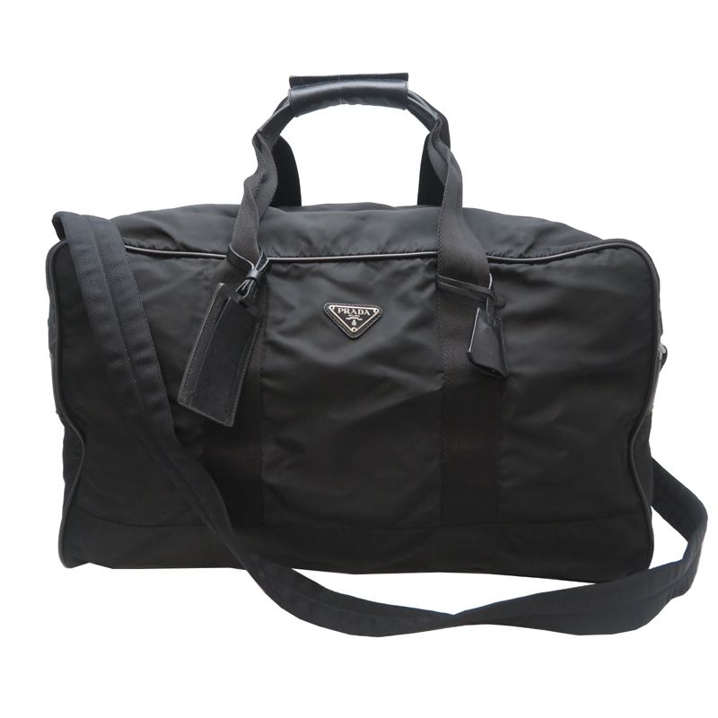 Prada Boston Bag Nylon Black Nero