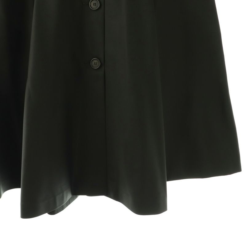 Prada Front Button Mid Mole Long Black Skirt