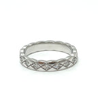 Chanel Ring Coco Crush Full Diamond 18K White Gold Silver