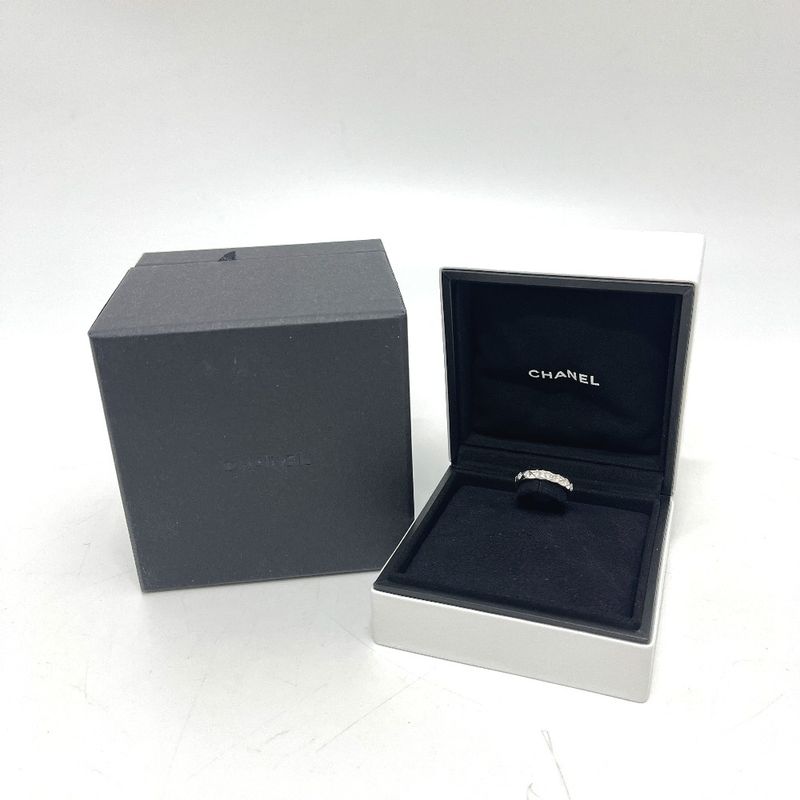 Chanel Ring Coco Crush Full Diamond 18K White Gold Silver