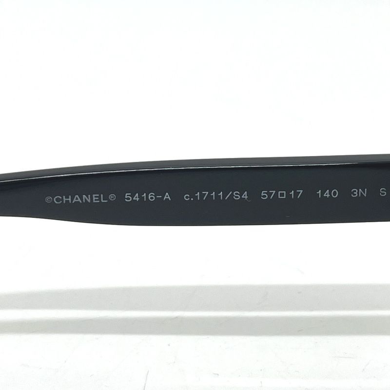 Chanel Sunglasses CC Logo Plastic Black Pink