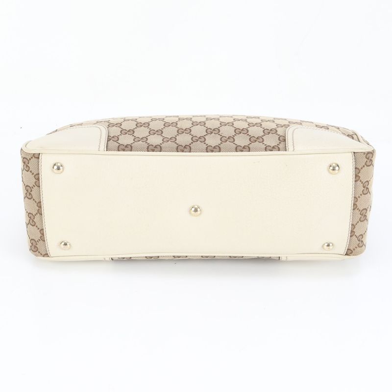 Gucci GG Canvas Prince Leather Tote Shoulder