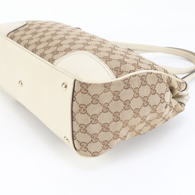 Gucci GG Canvas Prince Leather Tote Shoulder