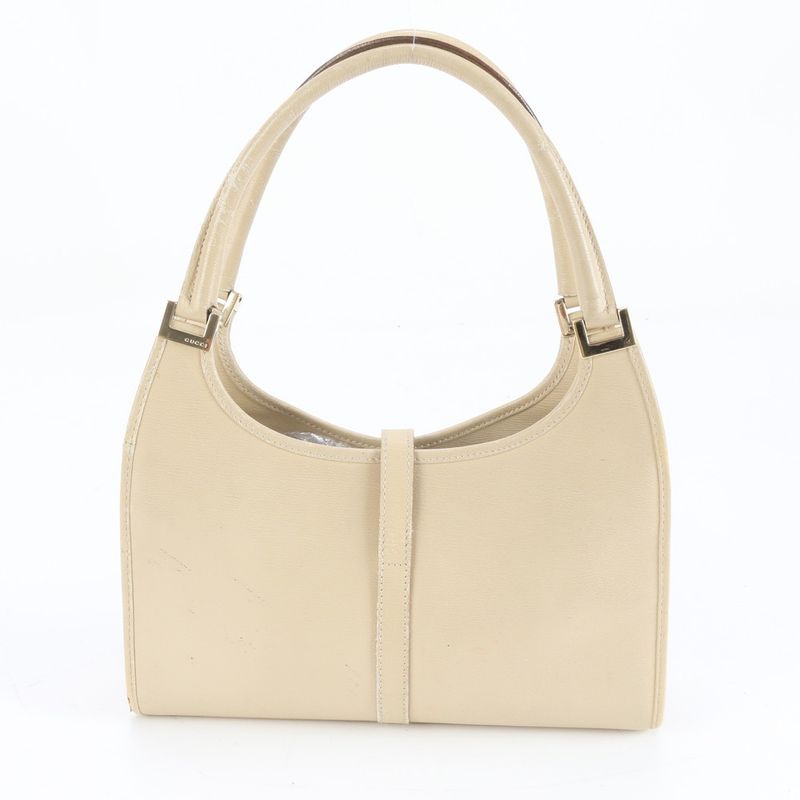 Gucci Jackie Beige Leather Shoulder Bag