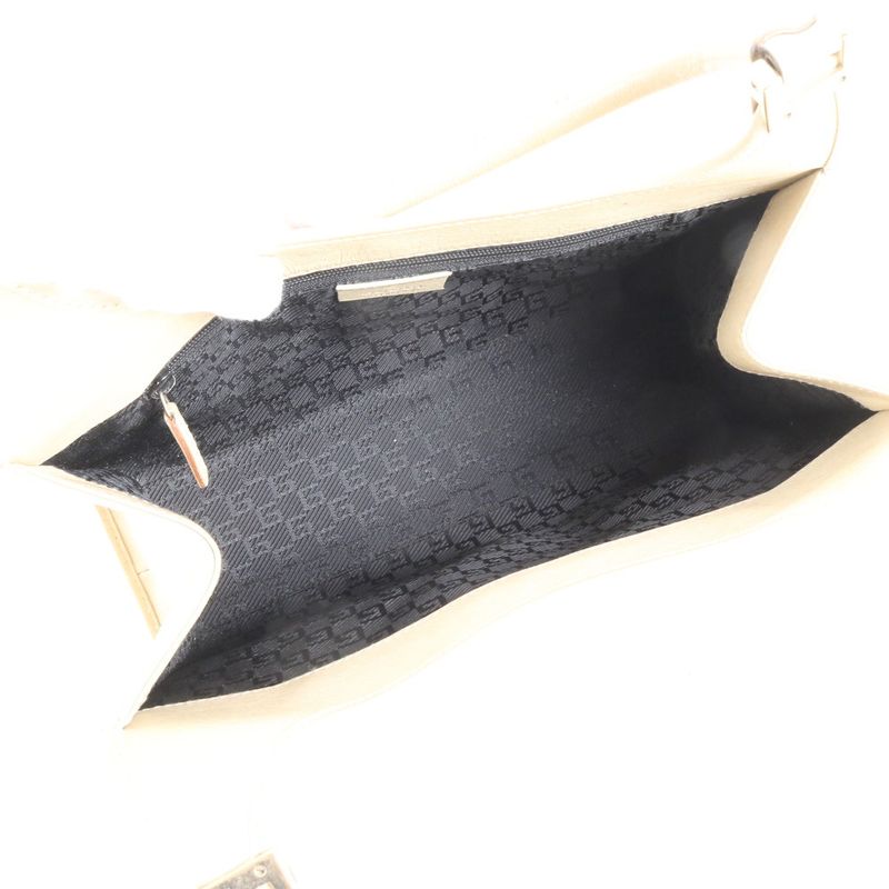 Gucci Jackie Beige Leather Shoulder Bag