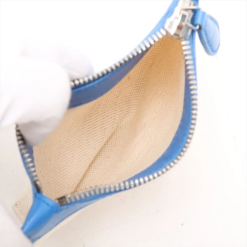 Balenciaga Navy Bucket Leather Canvas Shoulder Bag