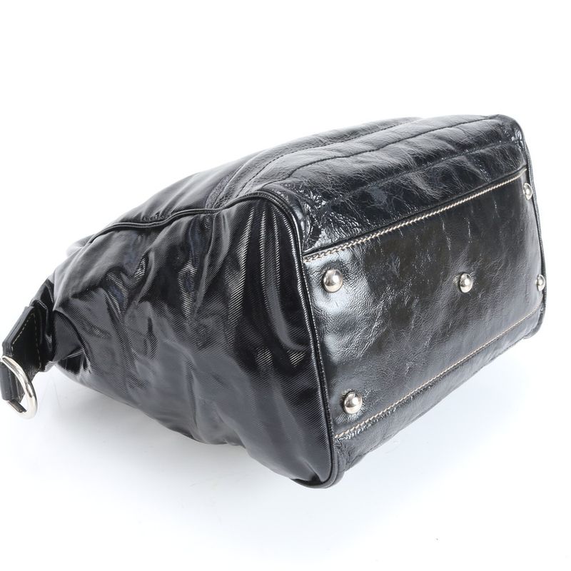 Gucci Interlocking Leather Handbag Tote Black