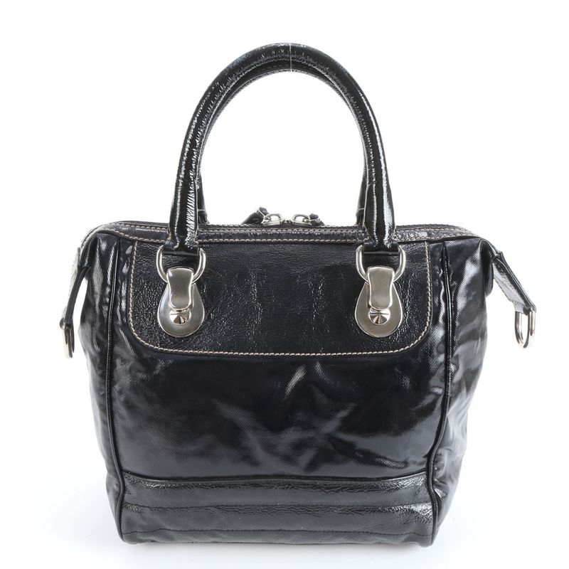 Gucci Interlocking Leather Handbag Tote Black