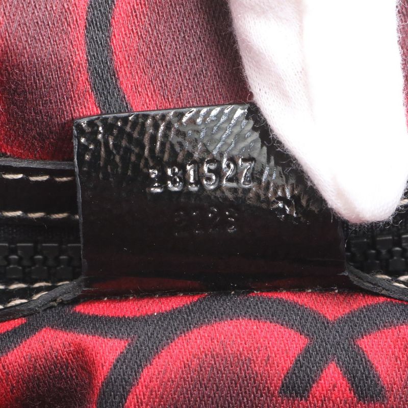 Gucci Interlocking Leather Handbag Tote Black