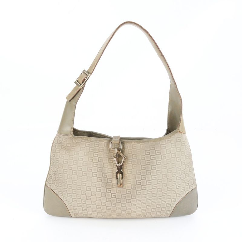Gucci Jackie 001 Leather Shoulder Bag Tote