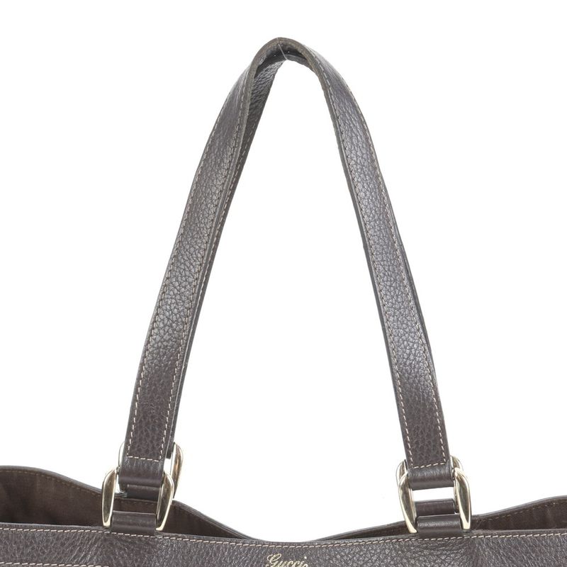 Gucci GG Crystal Leather Tote Shoulder Hand Gold