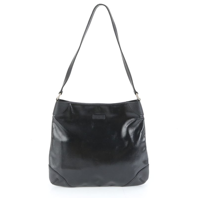 Gucci Leather Shoulder Bag Hand Black