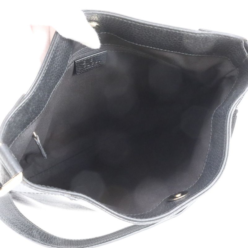 Gucci Leather Shoulder Bag Hand Black
