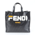 Fendi Zucca Leather Tote Shoulder Document