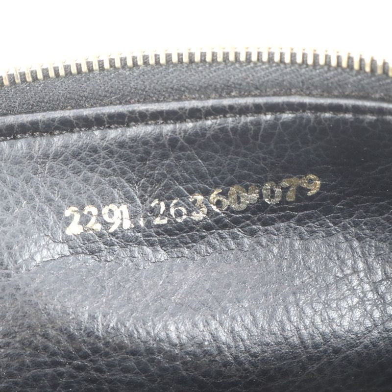 Fendi Leopard Print Leather Vanity Handbag Pouch Gold