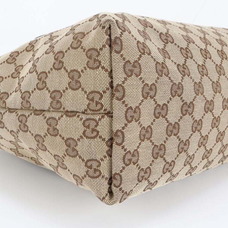 Gucci GG Canvas Leather Tote