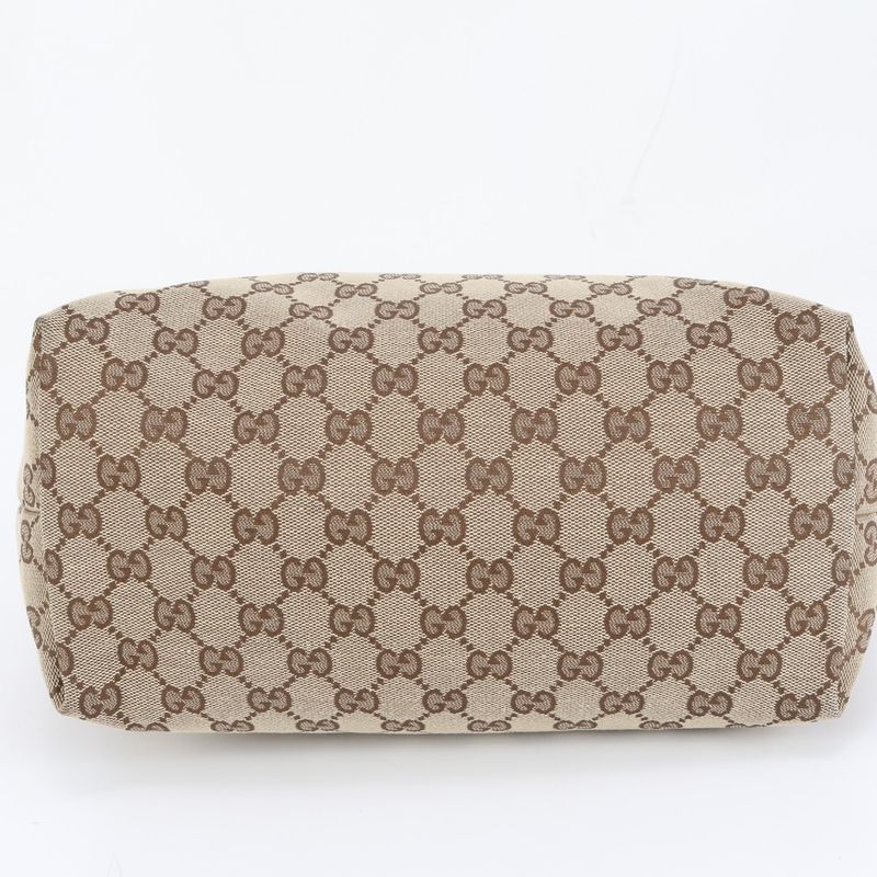 Gucci GG Canvas Leather Tote