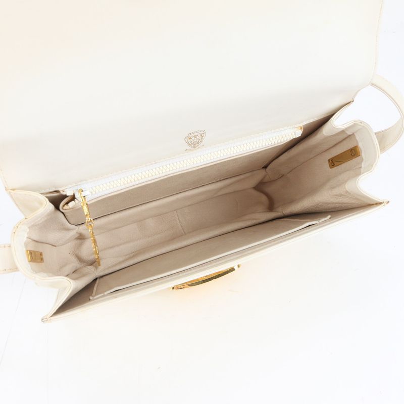 Gucci Vintage GG Leather Shoulder Bag