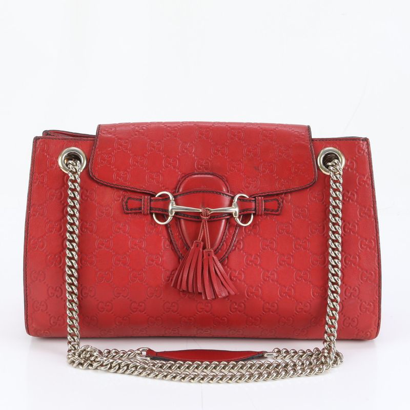 Guccissima Emily Chain Leather 2-Way Shoulder Bag