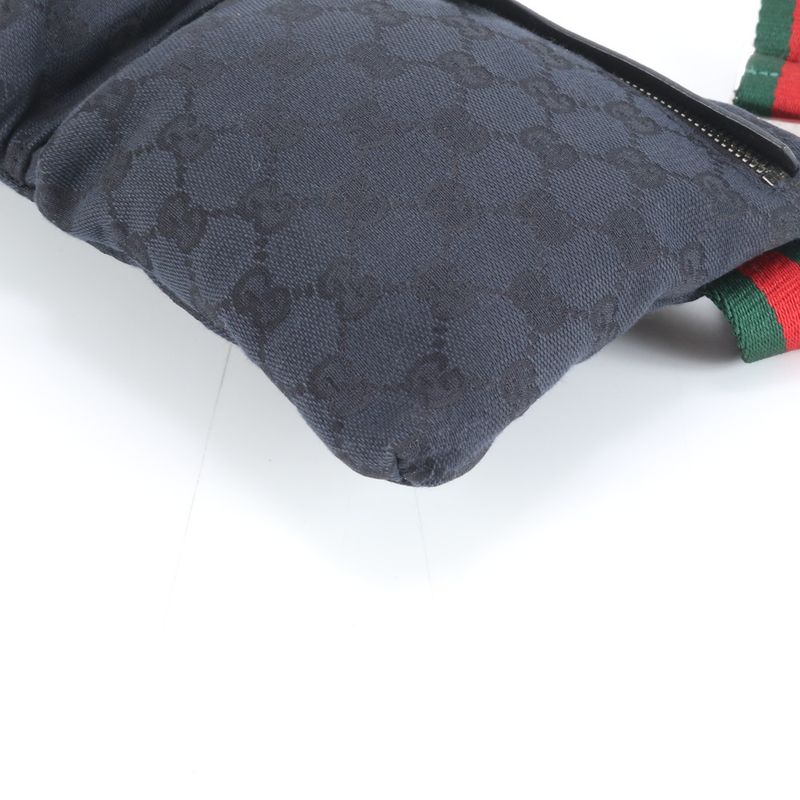Gucci GG Canvas Leather Belt Bag Messenger Business