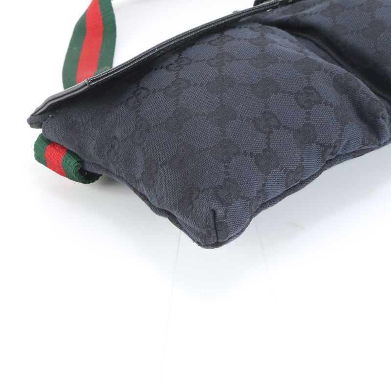 Gucci GG Canvas Leather Belt Bag Messenger Business