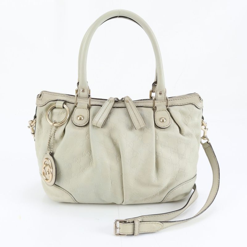 Guccissima Ski Leather 2-Way Shoulder Bag Crossbody Hand Tote