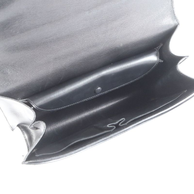 Hermes Vintage Box Calf Ring Leather Shoulder Bag