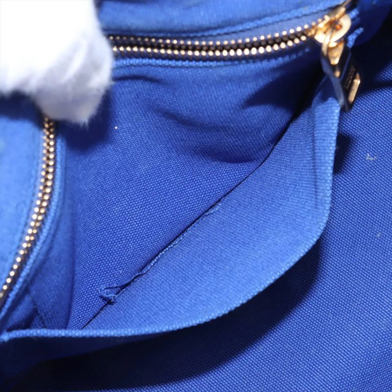Prada Canapa Blue Handbag Tote
