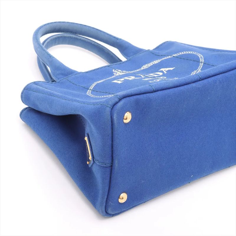 Prada Canapa Blue Handbag Tote