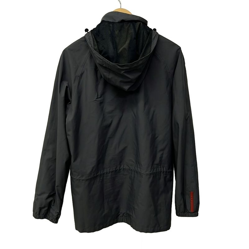 Prada Sport Jacket 46 S Dark Gray Long Sleeve Spring