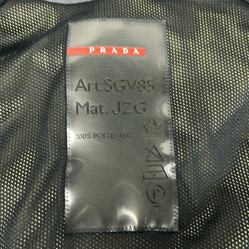 Prada Sport Jacket 46 S Dark Gray Long Sleeve Spring