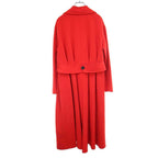 Dior Resort Double Face Cashmere Long Coat Red 34
