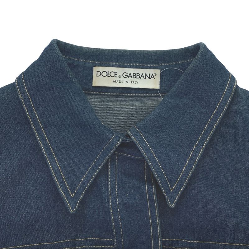 Dolce & Gabbana Denim Shirt Jacket Indigo 42