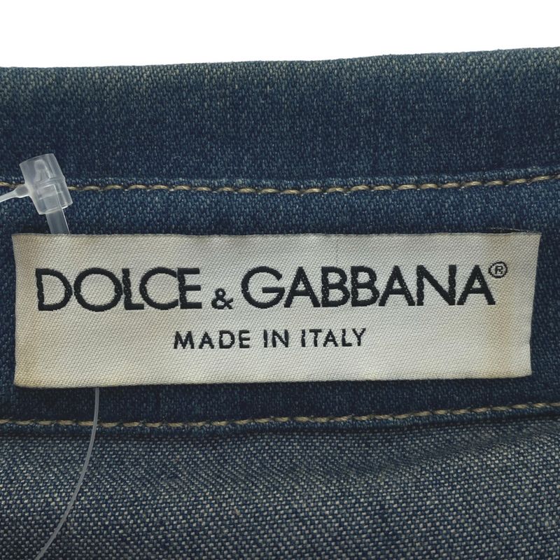 Dolce & Gabbana Denim Shirt Jacket Indigo 42