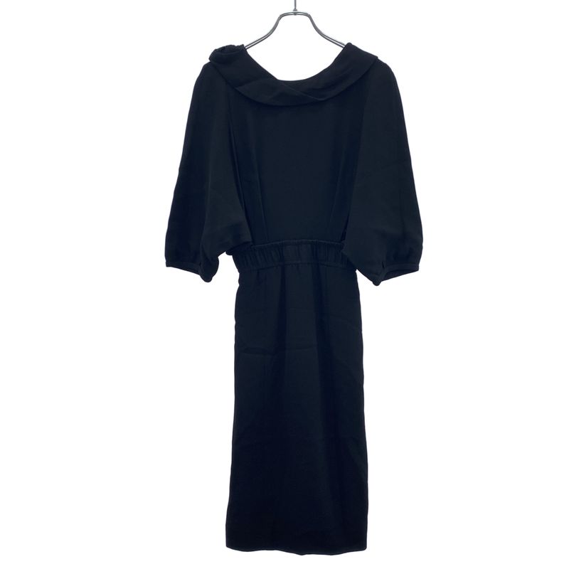 Louis Vuitton Volume Silk Dress Black 34