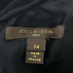 Louis Vuitton Volume Silk Dress Black 34