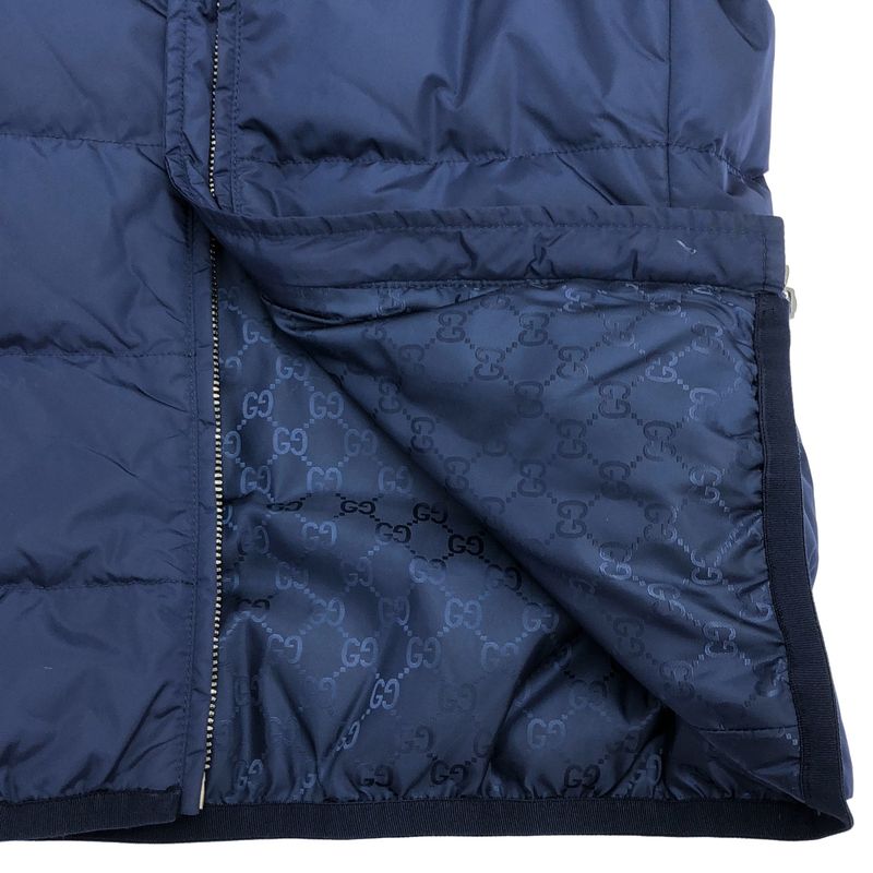 Gucci GG Nylon Down Jacket Navy 36