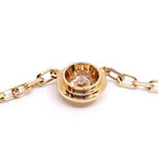 Cartier 18K Pink Gold Damier SM Diamond Necklace