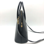 Celine Handbag Bowling Leather Black