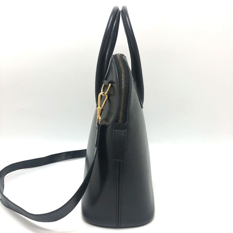 Celine Handbag Bowling Leather Black