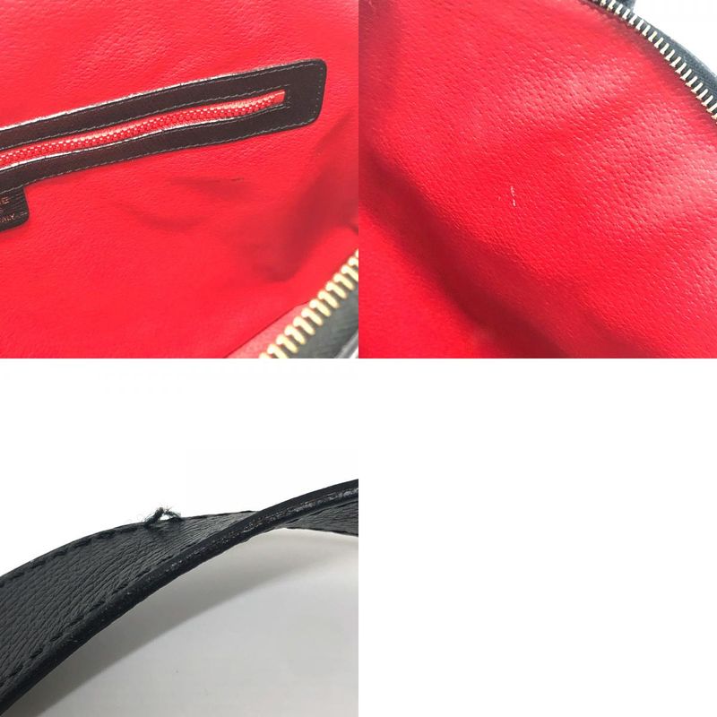 Celine Handbag Bowling Leather Black