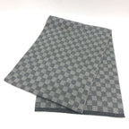 Louis Vuitton Scarf Echarpe Petit Damier Wool Gray