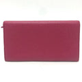 Bvlgari Wallet Logo Clip Leather Red