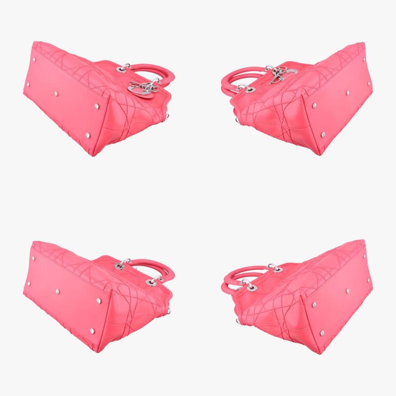 Dior Granville Rose Red Lambskin Shoulder Bag