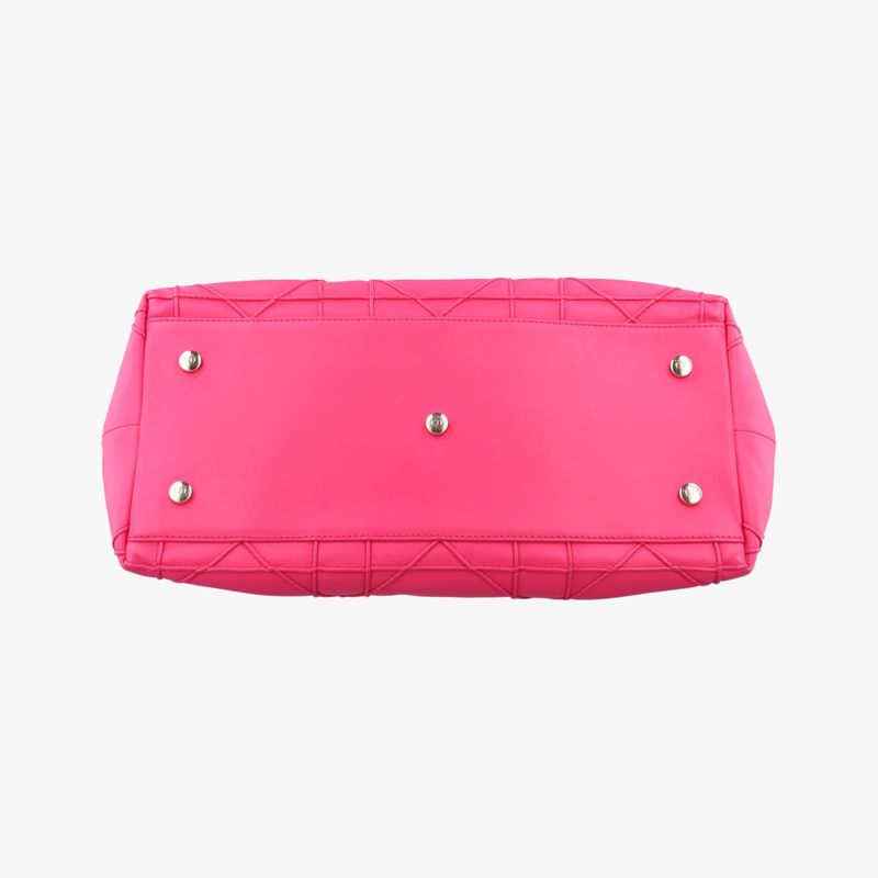 Dior Granville Rose Red Lambskin Handbag