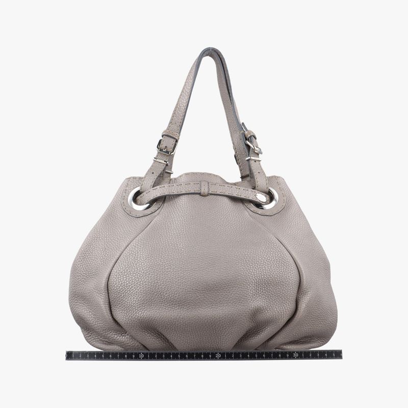 Fendi Tomato Saddlery Silver Leather Jacket